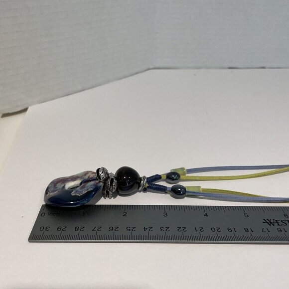 Zevar By Treska Necklace Silver Glass Beads Multicolor Statement Piece Boho NWT! - Picture 11 of 11